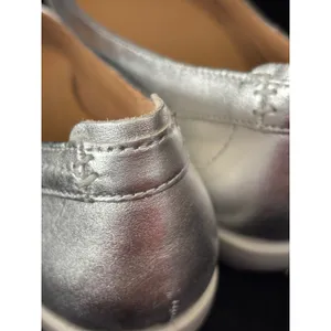Hotter Robyn II Silver Metallic Leather Ballet Flats Shoes Womens 9.5 US 7.5 UK thumbnail 3