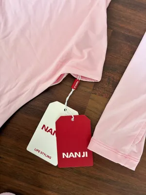 Soft Pink Long Sleeve Thong Bodysuit | Brand New XS thumbnail 3