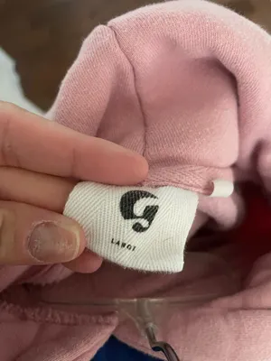 Glossier Light Pink Hoodie Size L thumbnail 5