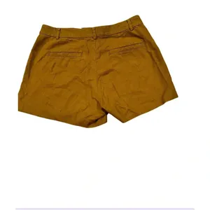 Madewell Monroe High Rise Shorts Linen Blend Womens Pockets Mustard Brown Size 4 thumbnail 5