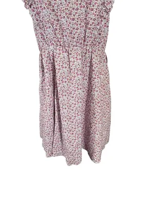 NEW HYACINTH HOUSE Purple Floral Periwinkle Mini Dress Size Medium thumbnail 7