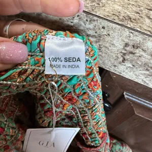 IAMGIA Paisley Mini Dress Green and Red thumbnail 4