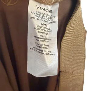 Vince Bronze Golden Brown Satin Wide Leg Culotte Pants Size Medium thumbnail 9
