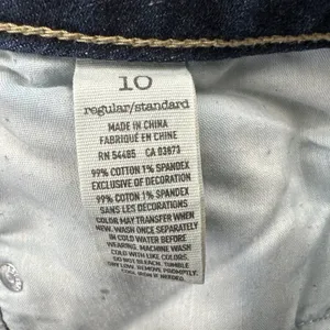 American Eagle Artist Crop Ankle Jeans Low Rise Stretch Straight Women's 10 x 26 thumbnail 6