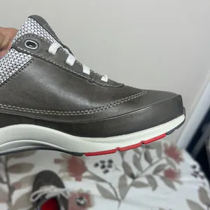 New Balance Gray and Red Athletic Shoes thumbnail 9