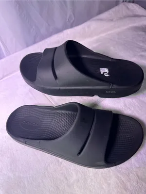 OOFOS Women's Slide Sandal - Black thumbnail 3