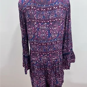 American Eagle long sleeve boho wrap top romper size medium thumbnail 5