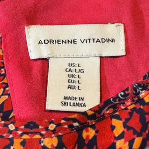 Adrienne Vittadini Sleeveless Top Pink Orange Blue Large thumbnail 6