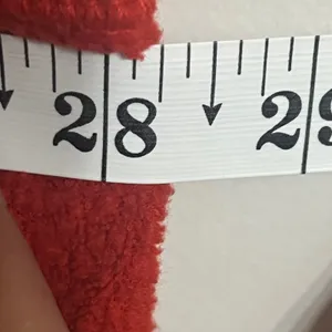 Aerie Women Red Hometown Holiday Fleece Quarter Zip Sherpa Fair Isle‎ Sweater L thumbnail 7