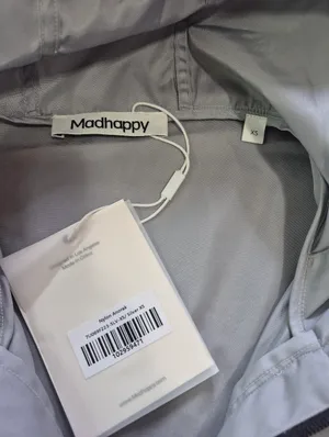 Madhappy unisex Oversized Nylon Anorak rain jacket grey Jacket Xsmall xs NWT thumbnail 7
