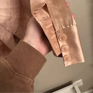 ANINE BING Silk‎ Satin Isabella Blazer Blouse thumbnail 3
