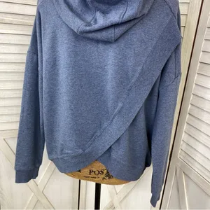 LIV Outdoor Kendall Crossover Back Pullover Hoodie‎ Sweatshirt Blue Large thumbnail 7