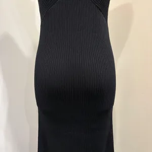 Line & Dot Dre Criss Cross Maxi Dress‎ Black Stretch Ribbed Knit Halter Small thumbnail 9