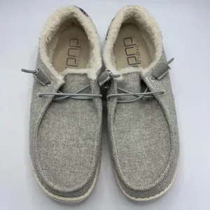 HEY DUDE WOMEN'S WENDY FUNK WOOL Loafer Shoes in Gray Size 10 thumbnail 8