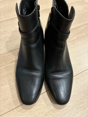 Coach Women’s Chrystie Bootie Black Leather Ankle Heeled Size 8.5 thumbnail 5