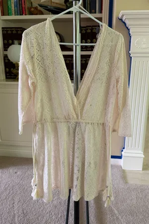 Primark Cream Crochet Cover-Up thumbnail 1