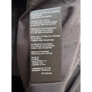 Anthropologie Black Velvet Cropped One Button Closure Jacket thumbnail 7