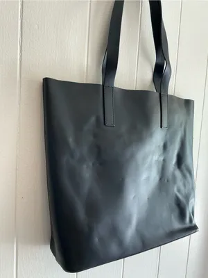 A Nice Large Lightweight Black Everlane The Day Square Tote Shoulder Handbag Bag thumbnail 4