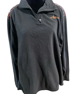 Habit green/camo 1/4 zip pull over fleece long sleeve size Medium thumbnail 1