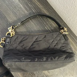 Talbots Chic Black Mini Shoulder Bag with Gold Chain Handle thumbnail 5