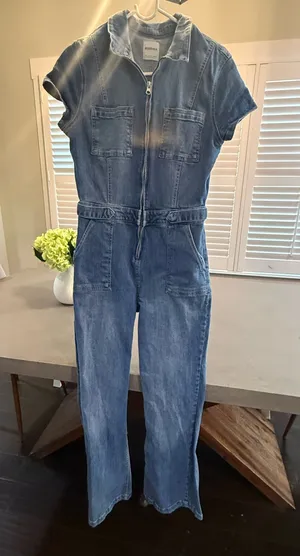 Bershka denim jumpsuit  thumbnail 1