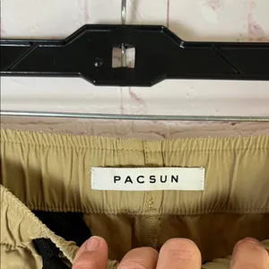 Pacsun Khaki Cargo‎ Jogger Pants Woman’s Size Small thumbnail 2