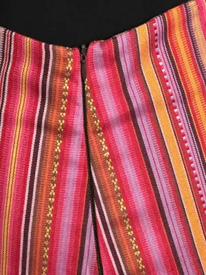 Kaisely multicolored striped woven cotton high-waisted shorts Size Small thumbnail 5