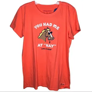 Life Is Good "Hay" T-Shirt‎ nwt thumbnail 1