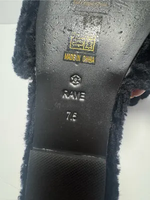 Raye Fuzzy Sandals Size 7.5 Revolve thumbnail 5