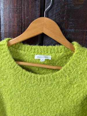 Line and Dot Green Thick Winter Sweater SMALL thumbnail 2