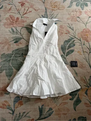 Lulu's Zenley White Collared Skater Mini Dress thumbnail 5