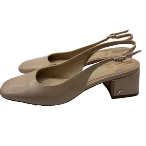 Sam Edelman Women’s Terra Slingback Block Heel Pumps Tan Nude Square Toe 7.5 New thumbnail 2