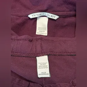 Victoria's Secret Burgundy Pajama Set size XS thumbnail 3