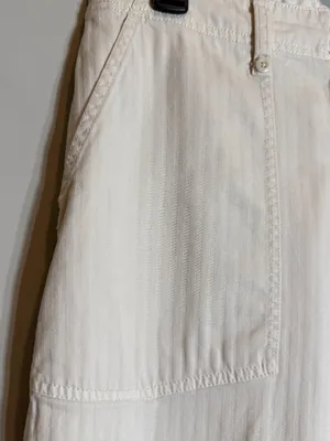 Madewell The Perfect Vintage Wide-Leg Pant: Utility Edition Women's 29 Linen Tan thumbnail 9