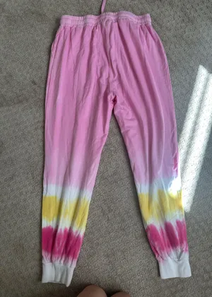 M Pink tie dye sweatpants thumbnail 2