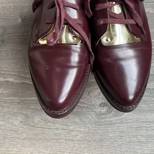 French Connection Woman’s Maeko Brown Leather Oxfords Shoes thumbnail 5
