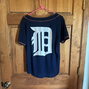Victoria’s Secret pink Detroit Tigers Navy Button-Up Jersey with Orange Trim thumbnail 7