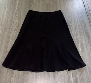 Dalia Black Vintage A-Line Midi Skirt thumbnail 1