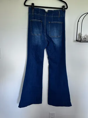 Risen Jeans High Rise Waist Flare Leg Jeans Size 11/30 thumbnail 2