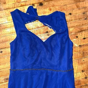 Ever Pretty navy sleeveless L layered flowy maxi dress thumbnail 2