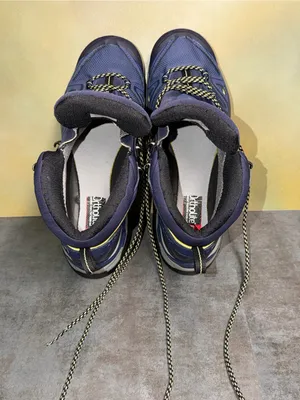 Salomon X Ultra Wide GTX Women's Wide Waterproof Hiking Boots Blue/Yellow Sz 10 thumbnail 5