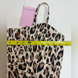 NWT Avec Les Filles Animal Print Mini Summer Dress size 12 thumbnail 7