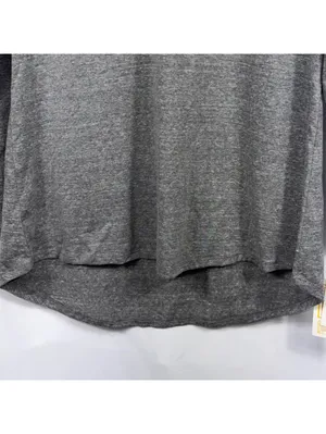 LuLaRoe Lynnae S Gray Long Sleeve Hi-Low Top thumbnail 3