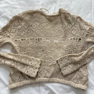 Anthropologie Cardigan Womens XXS Beige‎ Cottagecore Peasant Prairie Dainty thumbnail 8