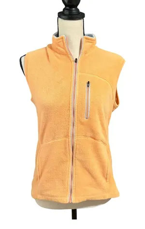 Horny Toad Women's Orange Full Zip Fleece Vest Sz M Outdoors Hiking Gorpcore thumbnail 1