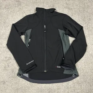 Rab Baltoro Jacket Womens Small Full Zip Polartec Black Power Shield Soft Shell thumbnail 1