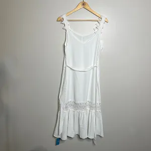 Cupshe White Lace Ruffle Peasant Maxi Dress thumbnail 5
