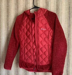 Columbia Womens Red Quilted Jacket Size XS Lightweight Puffer Fleece Outdoor thumbnail 1