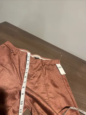Anthropologie Copper-Tone Essential Skinny Trousers Sz 4 NWT thumbnail 6