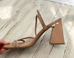 Abound Austyn Tubular Strappy Block Heeled Sandal Tan Mocha Size 9 NEW thumbnail 2